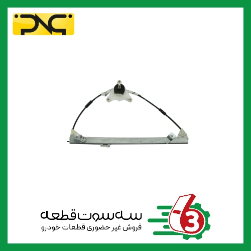 شیشه بالابر دستی 405 با اسفنج عقب چپ جهان پارت | ipnc